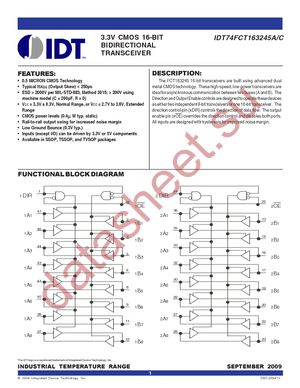 IDT74FCT163245CPFG datasheet  